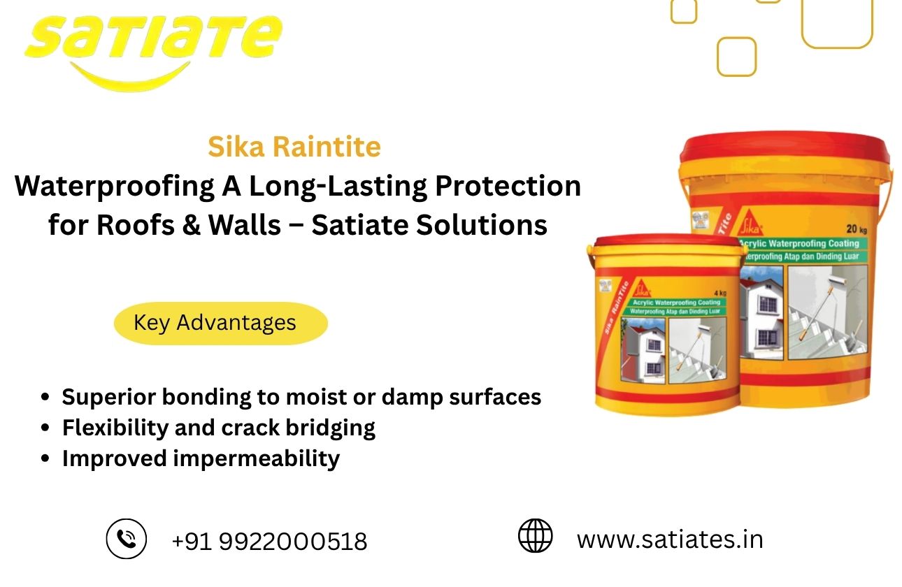 Sika Raintite Waterproofing | Long-Lasting Protection for Roofs & Walls - Satiate Solutions