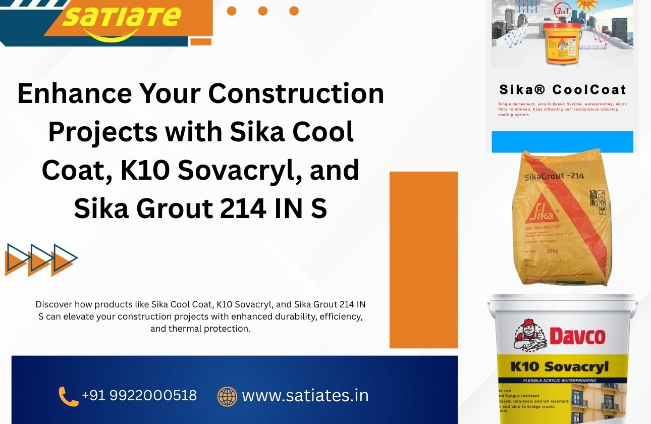 Enhance Your Construction Projects with Sika Cool Coat, K10 Sovacryl, and Sika Grout 214 IN S